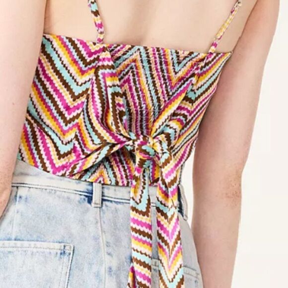 SO Women Smocked Elastic‎ Back Scarf Top - Picture 3 of 3